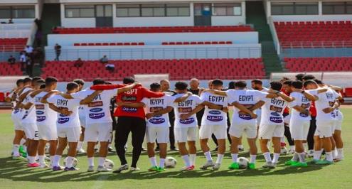 منتخب مصر يختتم تدريباته لمواجهة غينيا بيساو (صور)